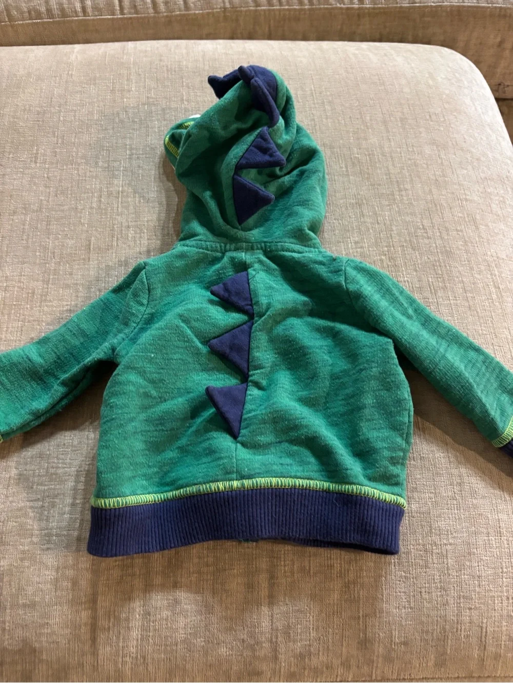 Cat & Jack Dinosaur Zip-Up Hoodie 0–3M Green